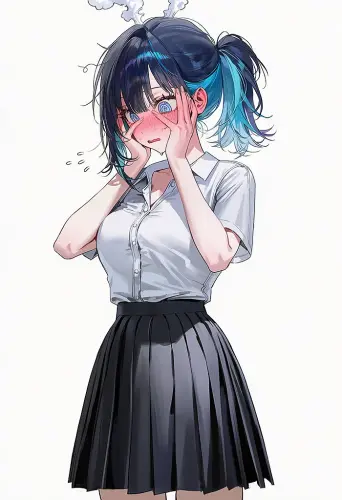 Haneul 15 schoolgirl.full face blush.webp