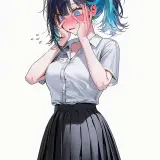 Haneul 15 schoolgirl.full face blush