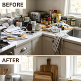 Kitchen makeover AI before after 202607110500 2 x4