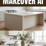 Kitchen makeover AI before after 202607110500 x4