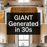 Kitchen redesign white oak black 202607102336 x4