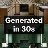 Kitchen redesign dark green black 202607102336 2 x4