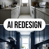 AI redesign moody blue kitchen 202607102336 x4