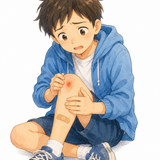 16. けがをします — terluka