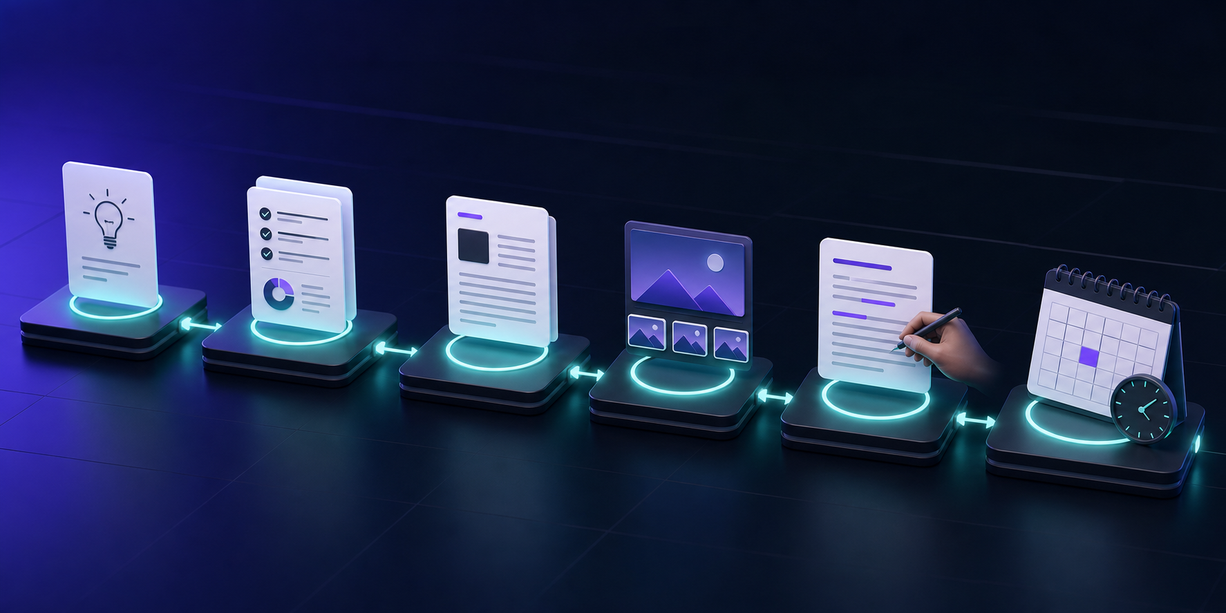 Blog automation pipeline from topic to schedule