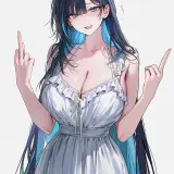 Jieun dress.middle finger