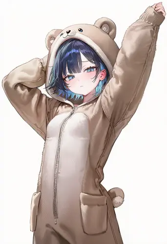Haneul pajamas.stretching.webp