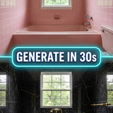 Neon split bathroom UI button 202607101755 x4