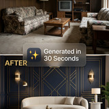 Living room before and after 202607100252 x4