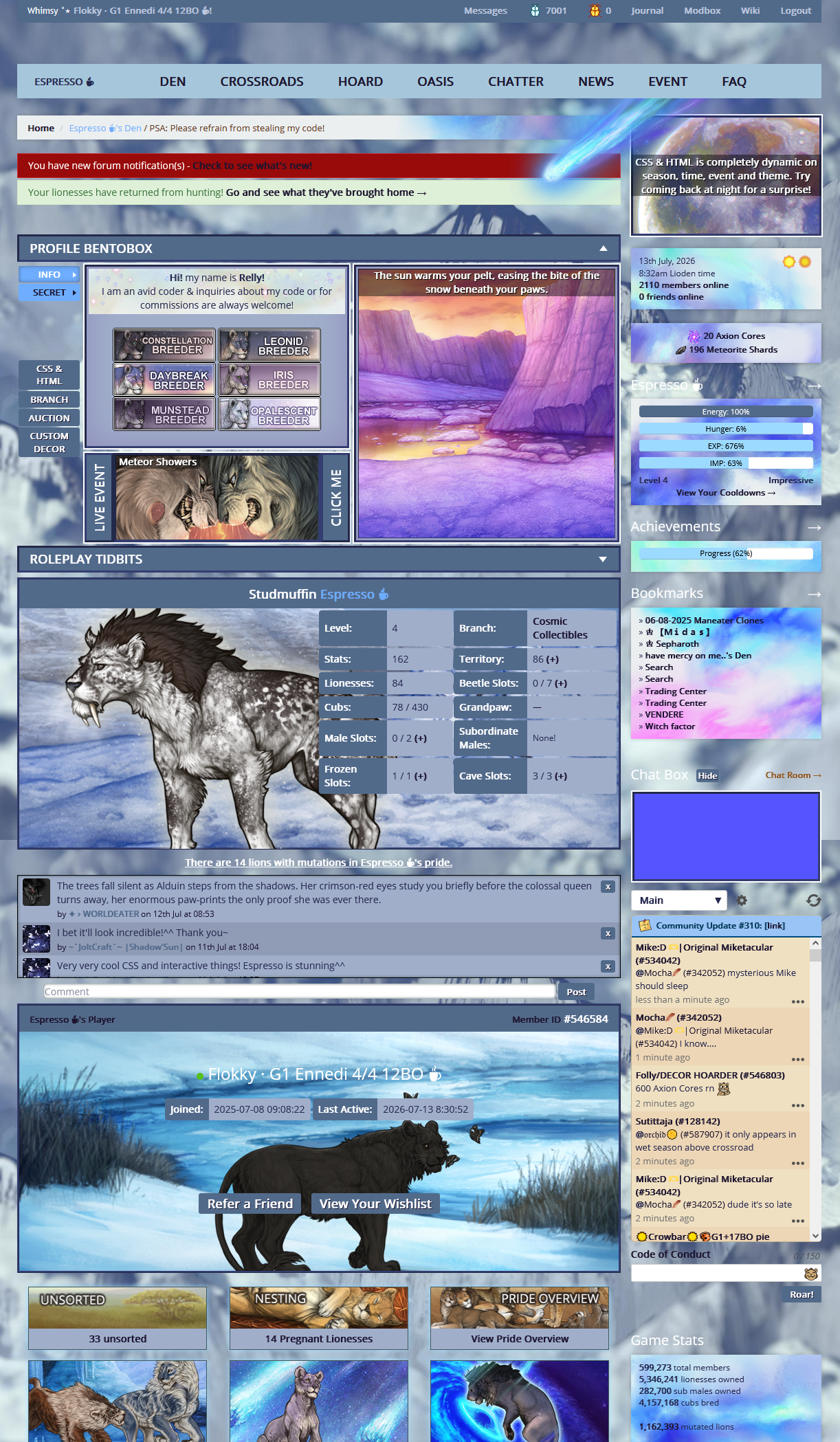 [OPEN] CSS & HTML Self-modifying Layouts :|: Lioden
