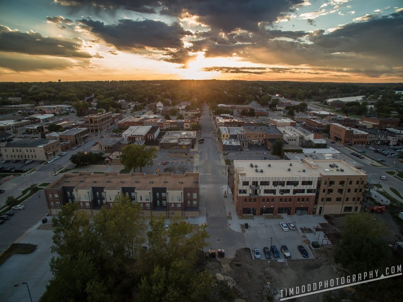 River Place Apartments townhome development built by Pro Commercial in Cedar Falls Iowa