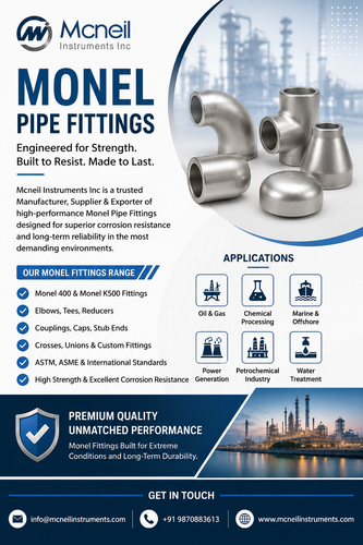 Monel Pipe Fittings Manufacturer, Supplier & Exporter | Mcneil Instruments.png