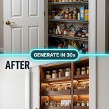 Pantry closet before and after 202607140227 x4