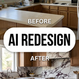 AI redesign kitchen marble 202607140227 x4