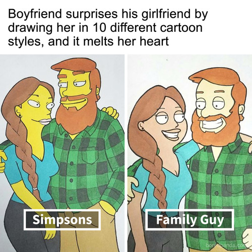 oyfriend drew girlfriend different cartoon styles kellssketchess.jpg