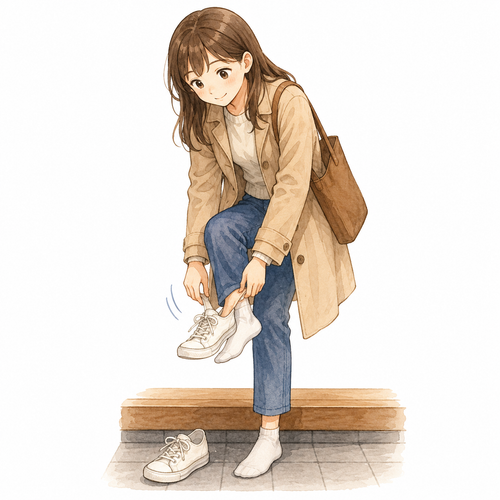 7. ぬぎます（脱ぎます）— membuka melepas pakaian, sepatu, dan lain lain.png