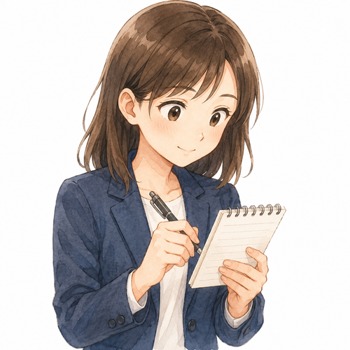 11. メモします — mencatat membuat memo.png