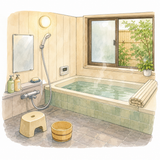 23. おふろ — mandi kamar mandi