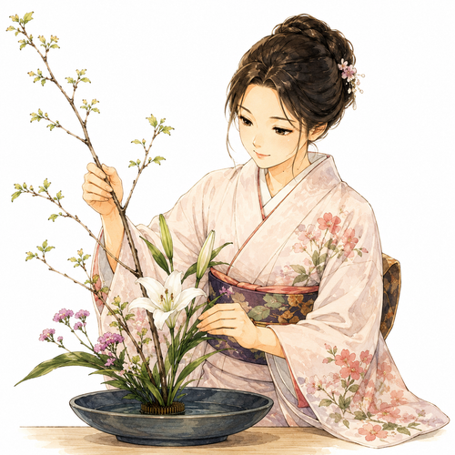 5. 生け花（いけばな）— seni merangkai bunga Jepang.png