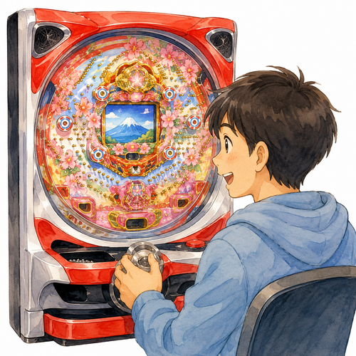 18. パチンコ — permainan mesin pachinko.png