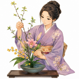 4. 華道（かどう）— seni merangkai bunga