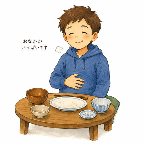 20. おなかがいっぱいです — sudah kenyang.png
