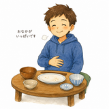 20. おなかがいっぱいです — sudah kenyang