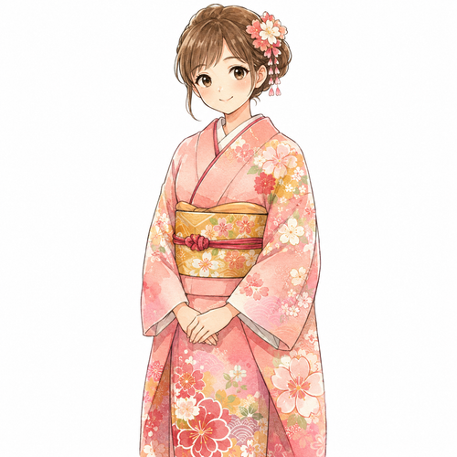 10. 着物（きもの）— kimono pakaian tradisional Jepang.png