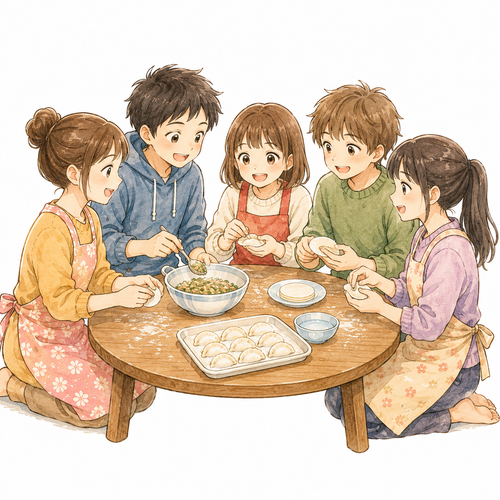 18. みんなで — kita semua bersama sama.png
