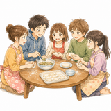 18. みんなで — kita semua bersama sama