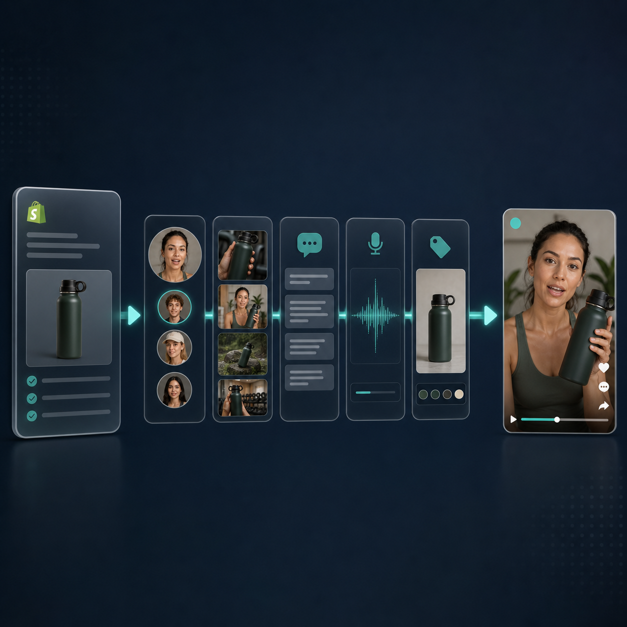 UGC workflow from product brief to video
