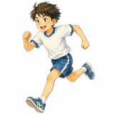 4. 走る（はしる）— berlari