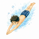 6. もぐる — menyelam