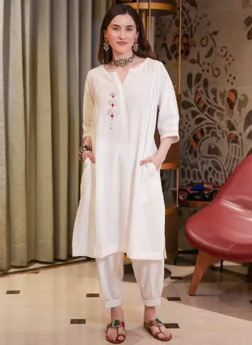 Discover Timeless Elegance with Cotton White Dresses for Women by Label Sakshi Nayyar.webp