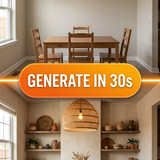 Afrobohemian dining room neon 202607101916 x4