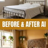 Bedroom before and after AI 202607101916 x4