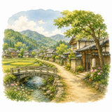 28. 故郷（ふるさと）— kampung halaman