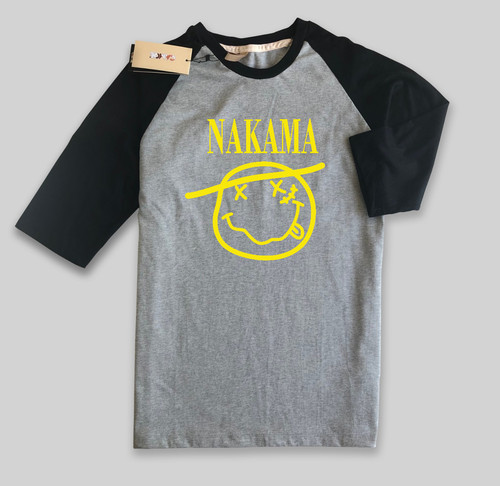 Raglan T Shirt 04 Black Grey.jpg
