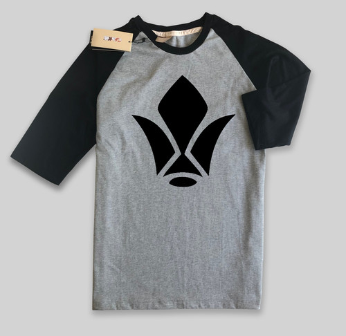 Raglan T Shirt 08 Black Grey.jpg