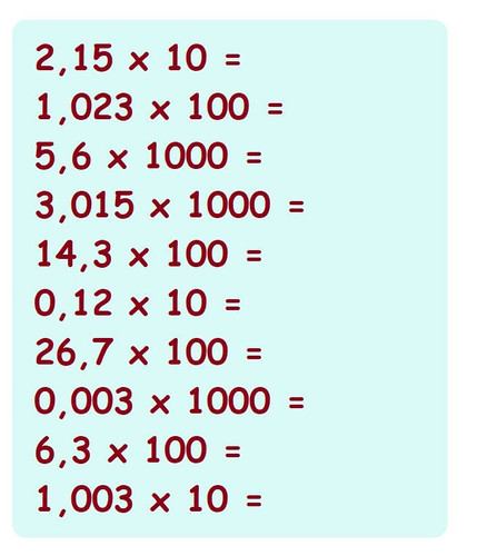 ejercicios con multiplicacion de numeros decimales.1