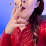 Shiny Janine wellnhammer Latex Smoking 8