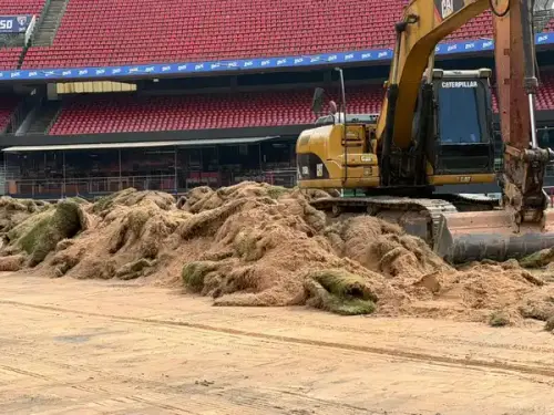 2 MESES GRAMADO! Reforma no Morumbi: São Paulo prepara estádio para retorno após a Copa do Mundo