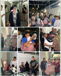 وصول دفعة جديدة من الفلسطينيين العائدين إلى قطاع غزة عبر معبر رفح البري...