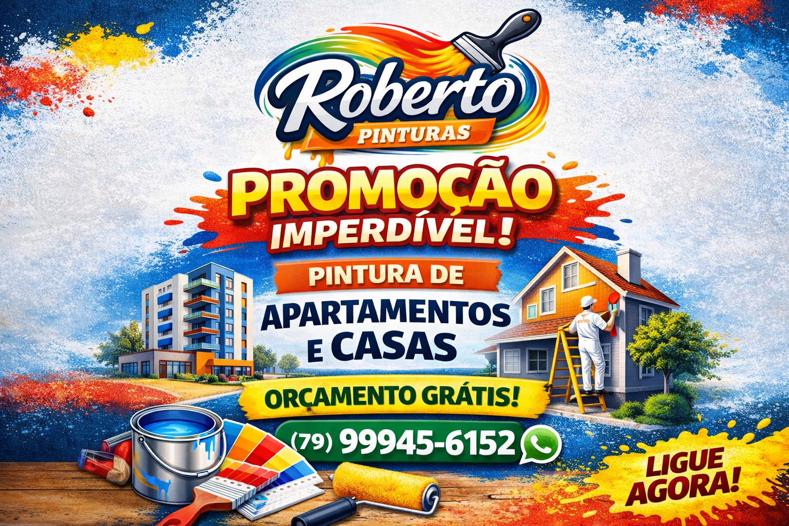 Foto de trabalho de Roberto pintor no Indica Sergipe