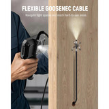 kaiweets kba02 borescope with flexible cable and articulating head