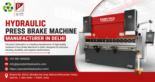 Hydraulic press brake machine manufacturer in Delhi |Parrytech hydraulics.png