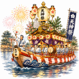 47. 天神祭（てんじんまつり）— Festival Tenjin di Osaka