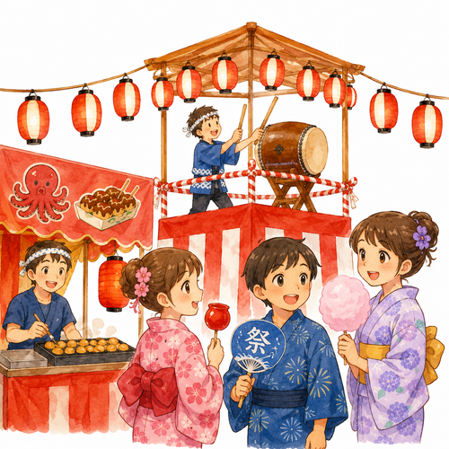 5. お祭りがあります（おまつりがあります）— ada diadakan festival.png