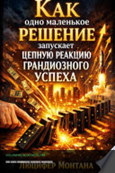 Обложка книги «Как одно маленькое решение запускает цепную реакцию грандиозного успеха» - Люцифер Монтана