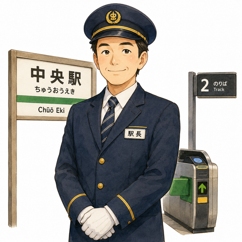 33. 駅長（えきちょう）— kepala stasiun.png